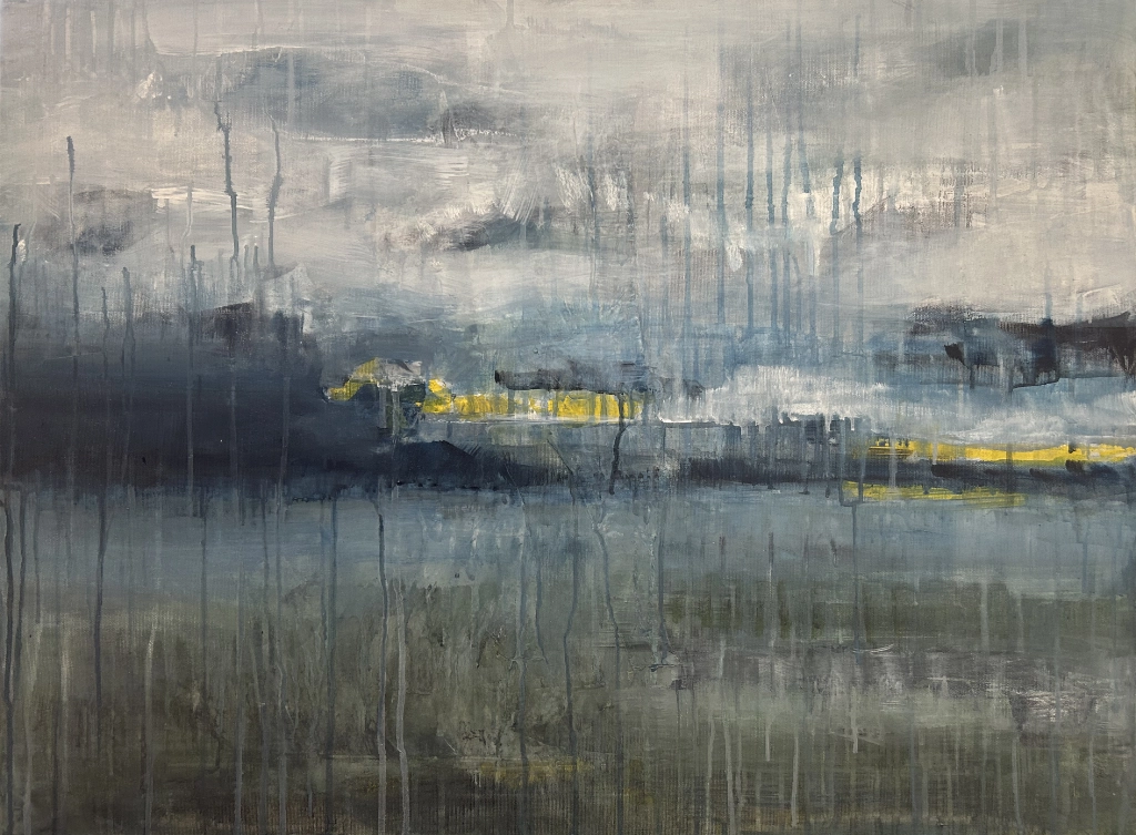 abstract of a quiet lake